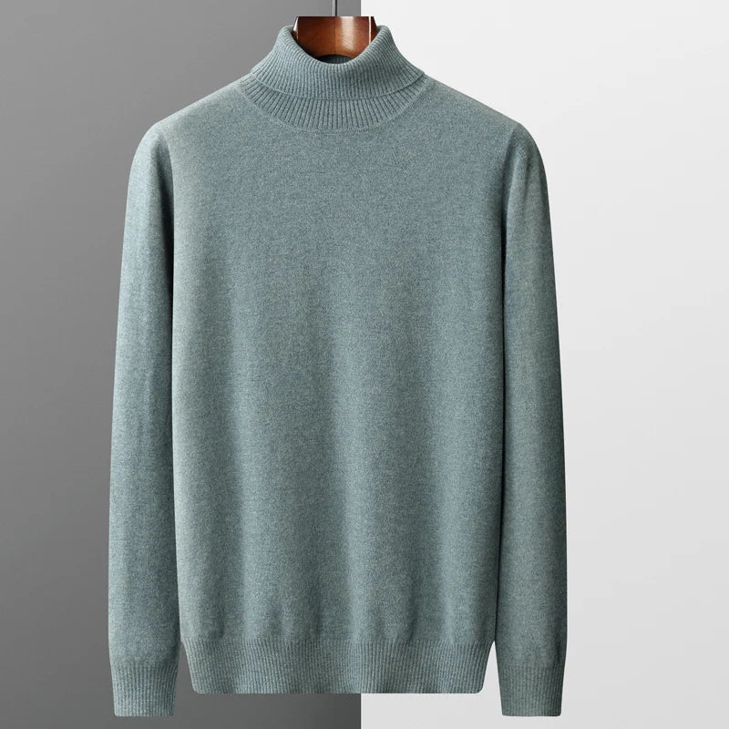 Herren Rollkragenpullover – Eleganter Strick aus Wolle