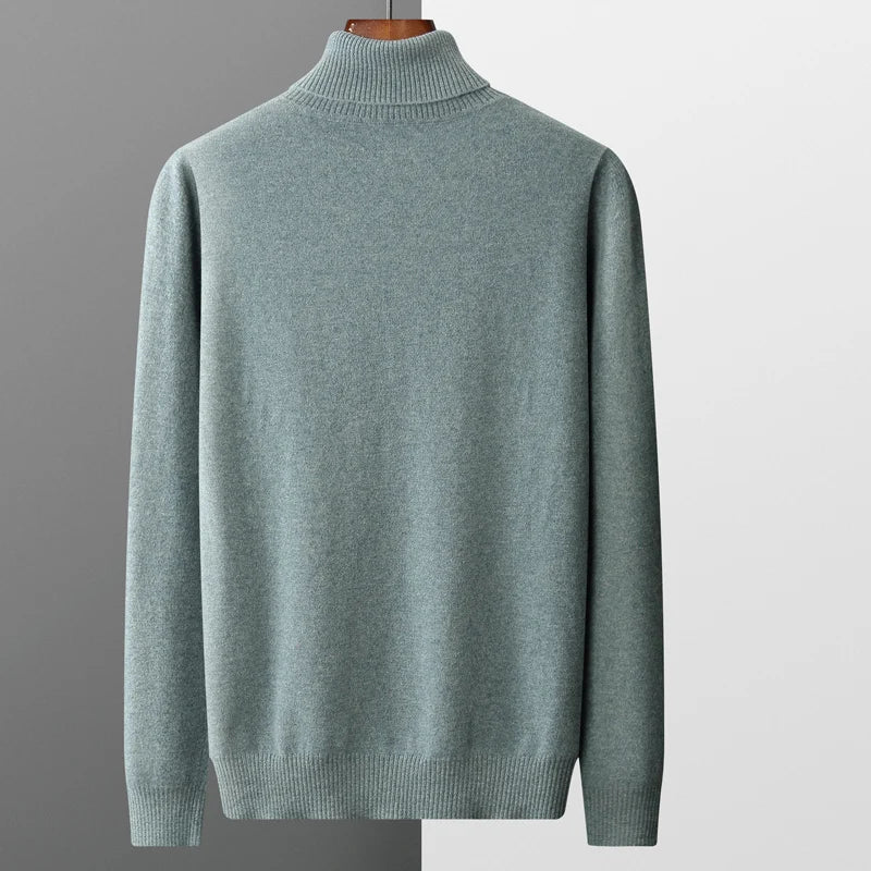 Herren Rollkragenpullover – Eleganter Strick aus Wolle