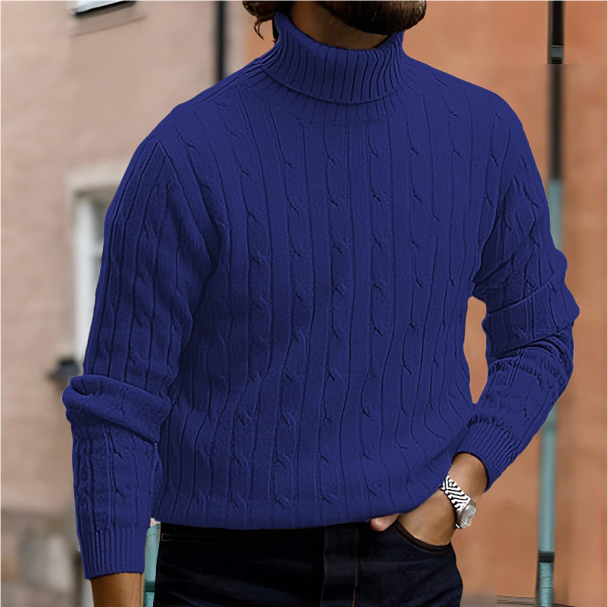 Men's Turtleneck Sweater – Stylish & Modern