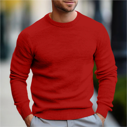 Herren Slim Fit Pullover – Casual Rundhals