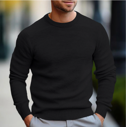 Herren Slim Fit Pullover – Casual Rundhals