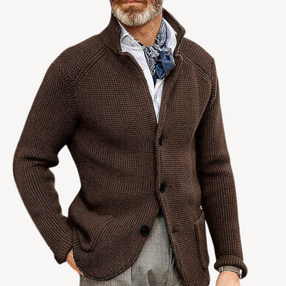 Herren Strickjacke aus Wolle – Cardigan mit Knöpfen