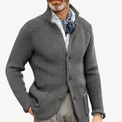 Herren Strickjacke aus Wolle – Cardigan mit Knöpfen