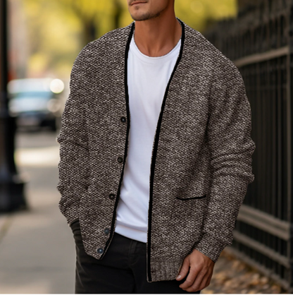 Men's knitted cardigan – Cardigan for autumn & winter