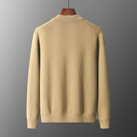 Herren Strickjacke mit Kragen – Eleganter Cardigan