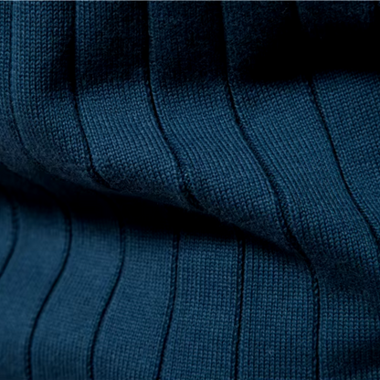 Men's knitted jacket with zipper – Warm transitional jacket in classic style