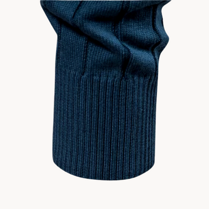 Men's knitted jacket with zipper – Warm transitional jacket in classic style