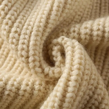 Men's knitted cardigan with stand-up collar – wool cardigan with buttons