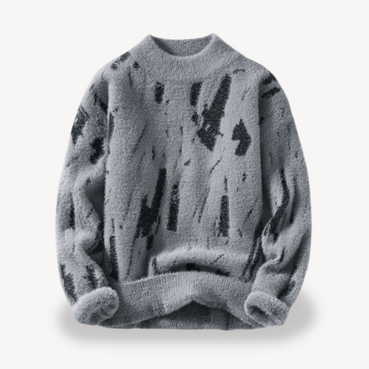 Men's knitted sweater – soft and fluffy