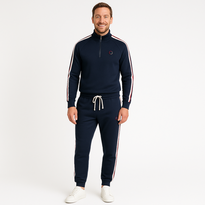Herren Trainingsanzug aus Baumwolle – Zip-Up Set