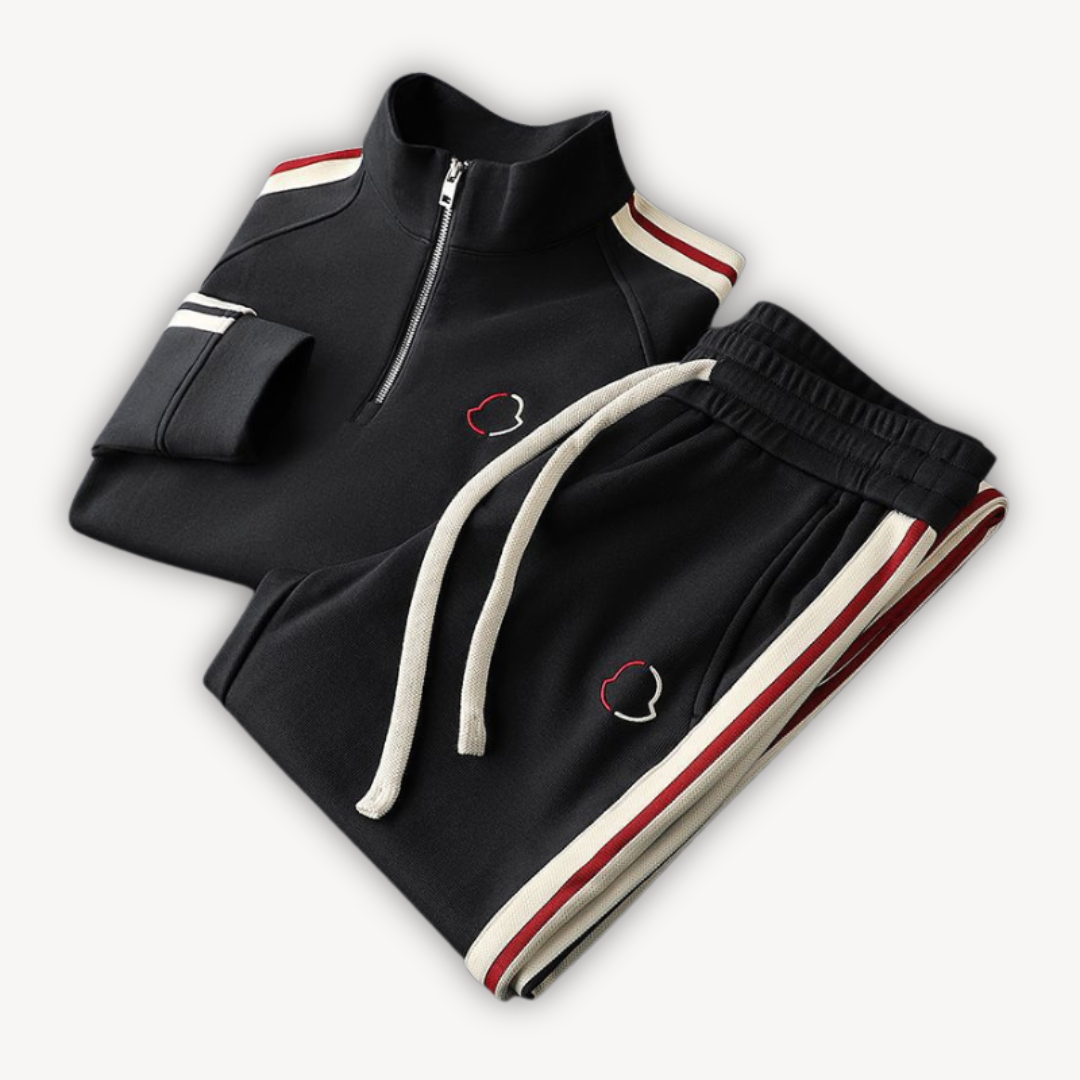 Herren Trainingsanzug aus Baumwolle – Zip-Up Set