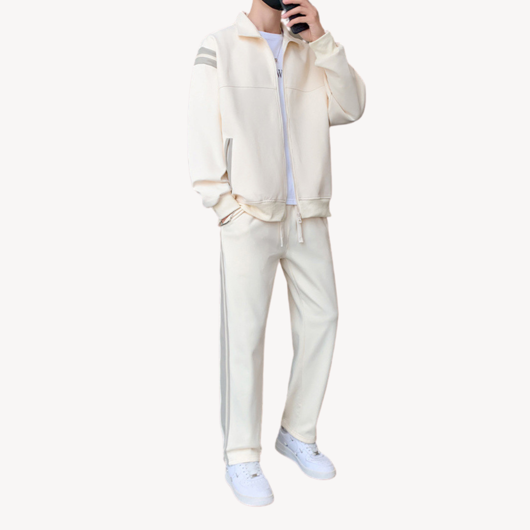 Herren Trainingsanzug – Baumwolle Zweiteiliges Set