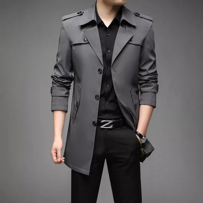 Herren Trenchcoat – Bequemer Mantel mit klassischem Schnitt