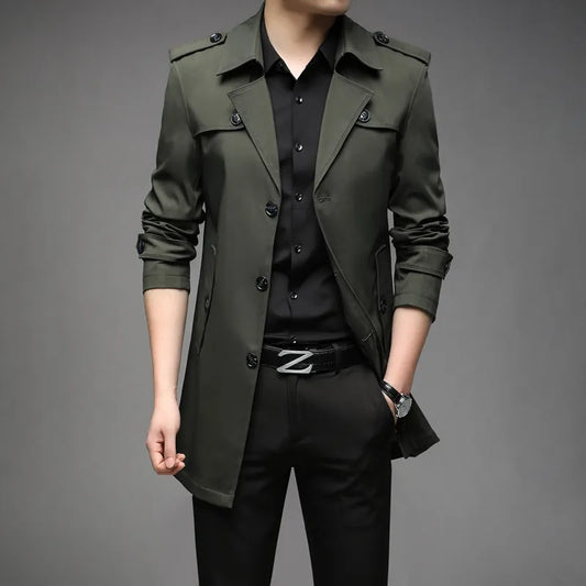 Herren Trenchcoat – Bequemer Mantel mit klassischem Schnitt