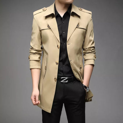 Herren Trenchcoat – Bequemer Mantel mit klassischem Schnitt
