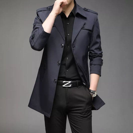 Herren Trenchcoat – Bequemer Mantel mit klassischem Schnitt