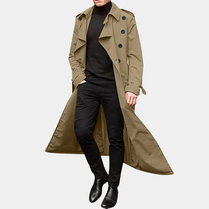 Herren Trenchcoat – Wasserabweisend & Casual Design