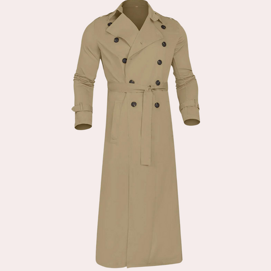 Herren Trenchcoat – Wasserabweisend & Casual Design