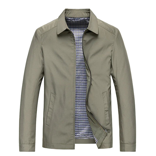Herren Übergangsjacke Dünn – Stylische Jacke aus Baumwolle & Polyester