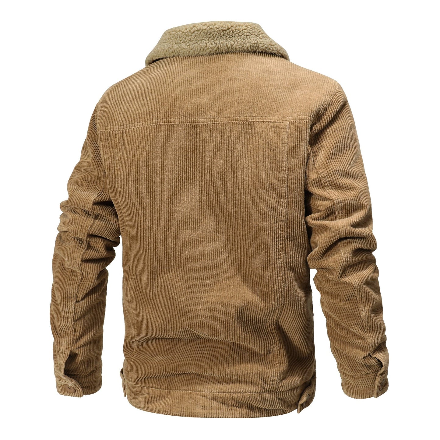 Herren Vintage Jacke mit Sherpa-Futter – Warm & Bequem für Winter
