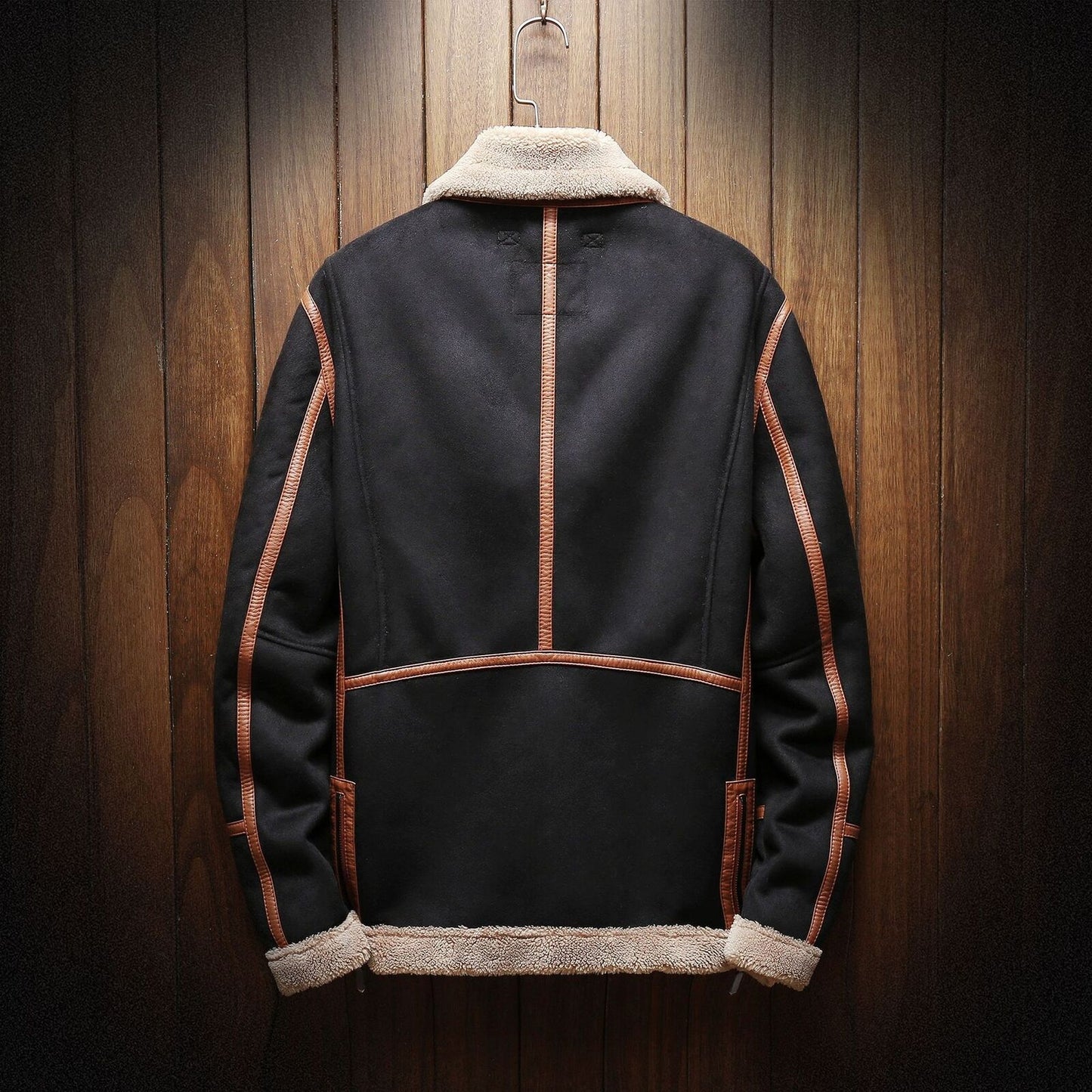 Herren Vintage Wildlederjacke – Warm & Stilvoll für Herbst und Winter