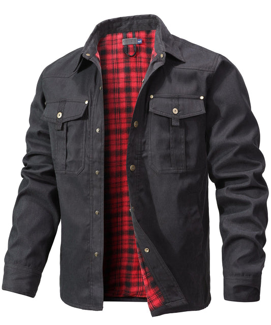 Herren warme Flanelljacke – Weich, Bequem & Alltagstauglich