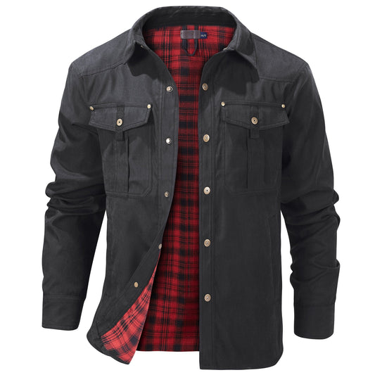 Herren warme Flanelljacke – Weich, Bequem & Alltagstauglich