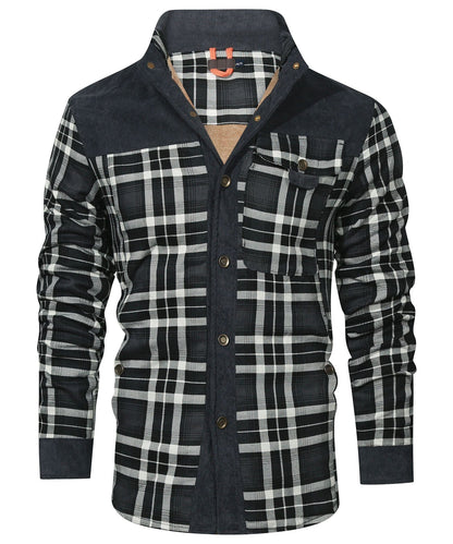 Herren warme Jacke mit Fellfutter – Bequem & Wintertauglich