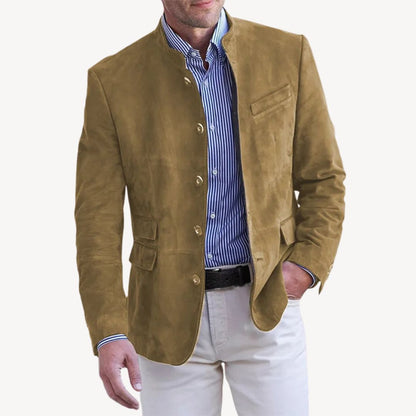 Men's Suede Blazer – Elegant Jacket in Modern Design