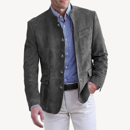 Men's Suede Blazer – Elegant Jacket in Modern Design
