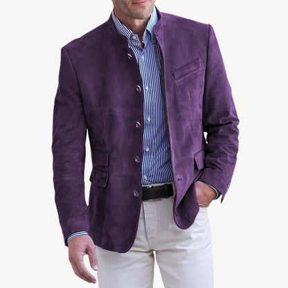 Men's Suede Blazer – Elegant Jacket in Modern Design