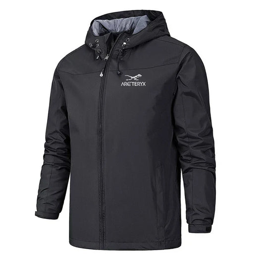 Herren Windbreaker mit Kapuze – Leicht, Wasserabweisend, Reißverschluss
