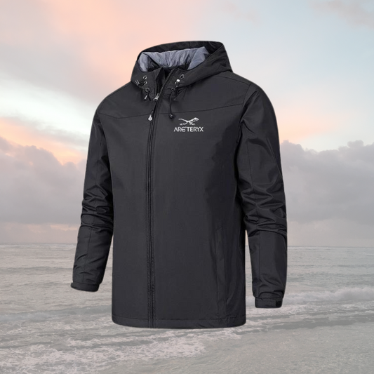 Herren Windbreaker mit Kapuze – Leicht, Wasserabweisend, Reißverschluss