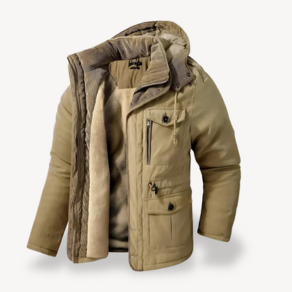 Men's Winter Parka – Waterproof Jacket with Fur Lining