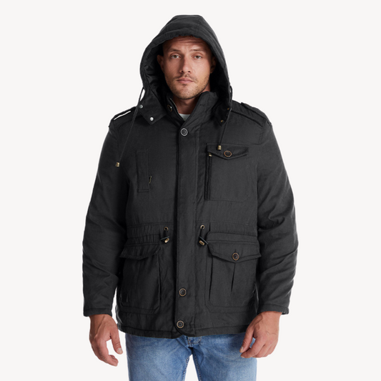 Herren Winter Parka – Wasserdichte Jacke mit Fellfutter