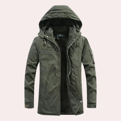 Herren Winterjacke mit Kapuze – Stylisch & Warm für kalte Tage