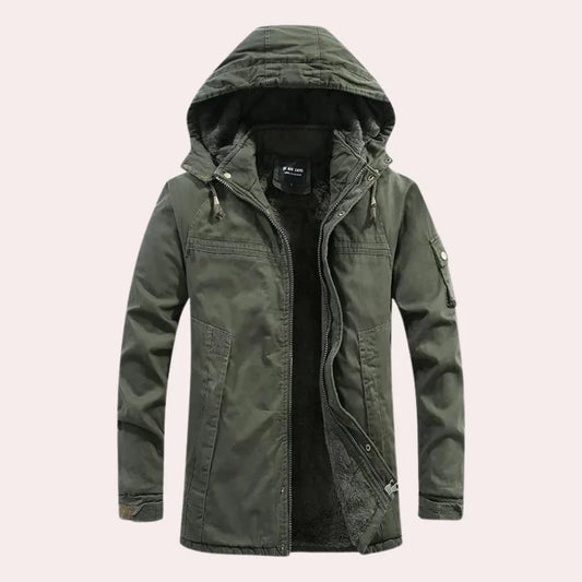 Herren Winterjacke mit Kapuze – Stylisch & Warm für kalte Tage