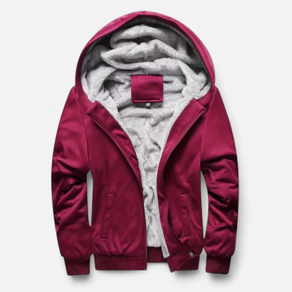 Herren Winterjacke – Mit Kapuze und Fleecefutter