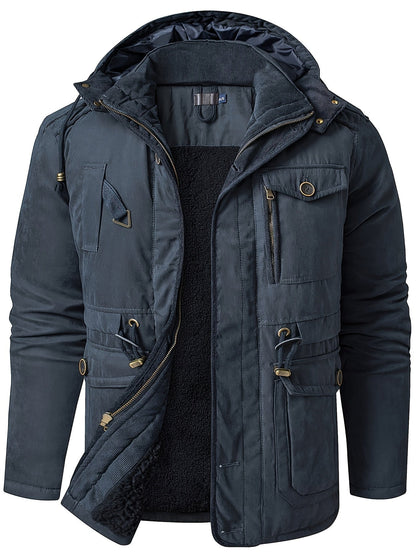 Men's winter jacket with hood – warm & comfortable
