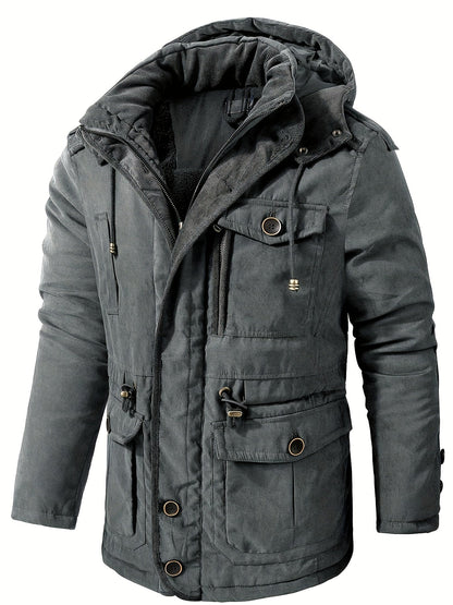 Men's winter jacket with hood – warm & comfortable