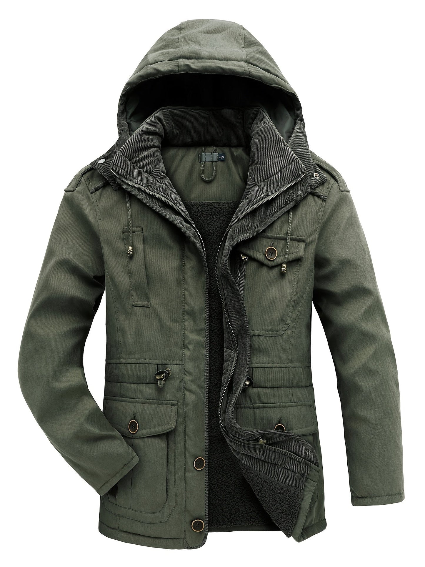 Men's winter jacket with hood – warm & comfortable