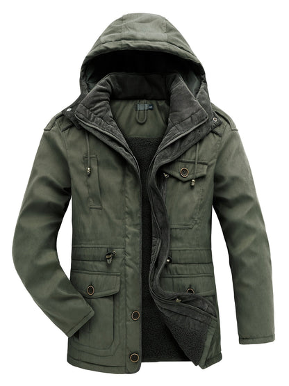 Men's winter jacket with hood – warm & comfortable