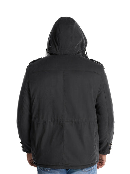 Men's winter jacket with hood – warm & comfortable
