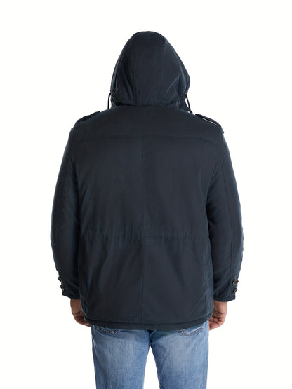 Men's winter jacket with hood – warm & comfortable
