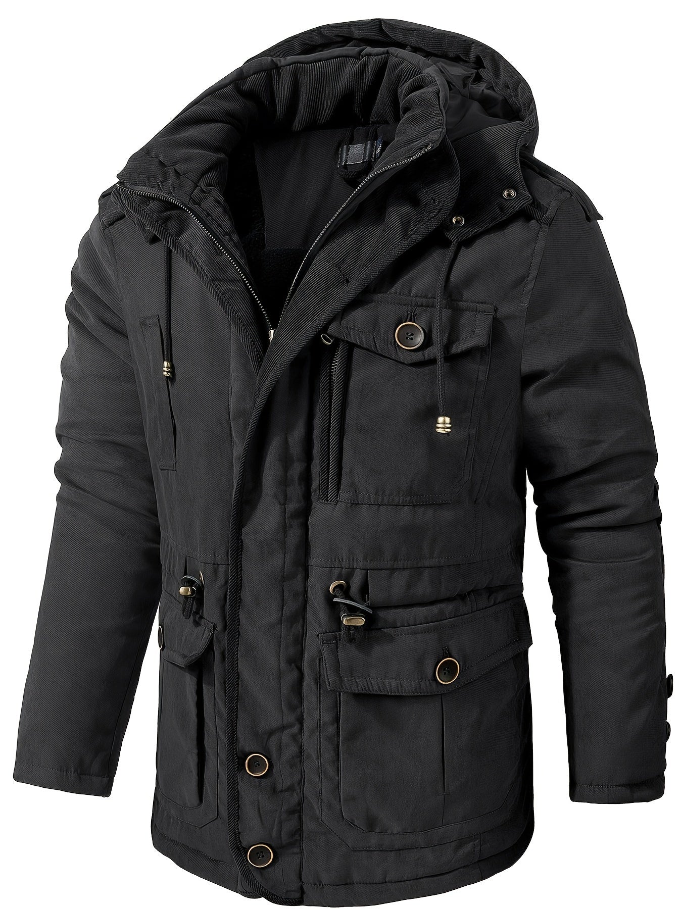 Men's winter jacket with hood – warm & comfortable