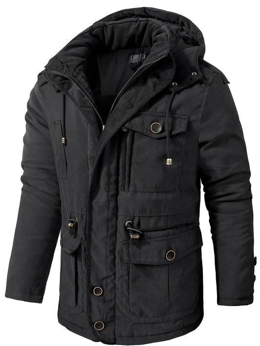 Men's winter jacket with hood – warm & comfortable
