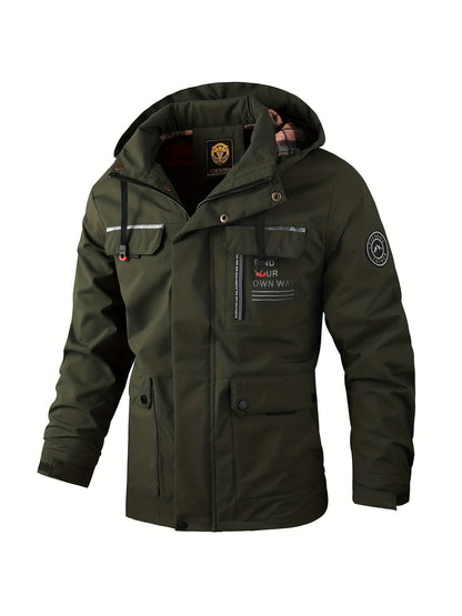 Men's winter jacket with hood – waterproof and warm