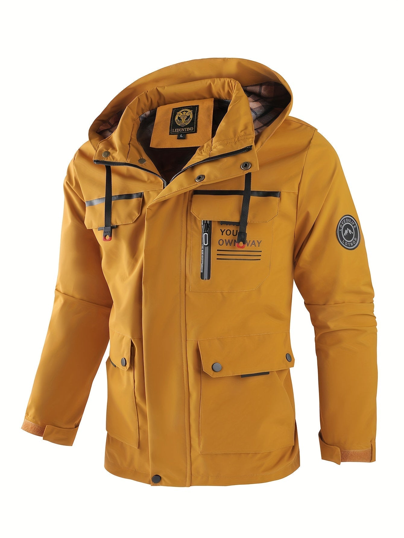 Men's winter jacket with hood – waterproof and warm