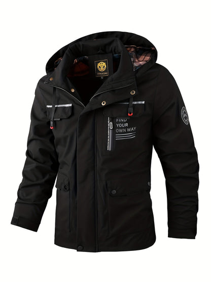 Men's winter jacket with hood – waterproof and warm