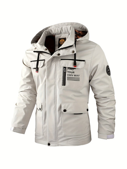 Men's winter jacket with hood – waterproof and warm